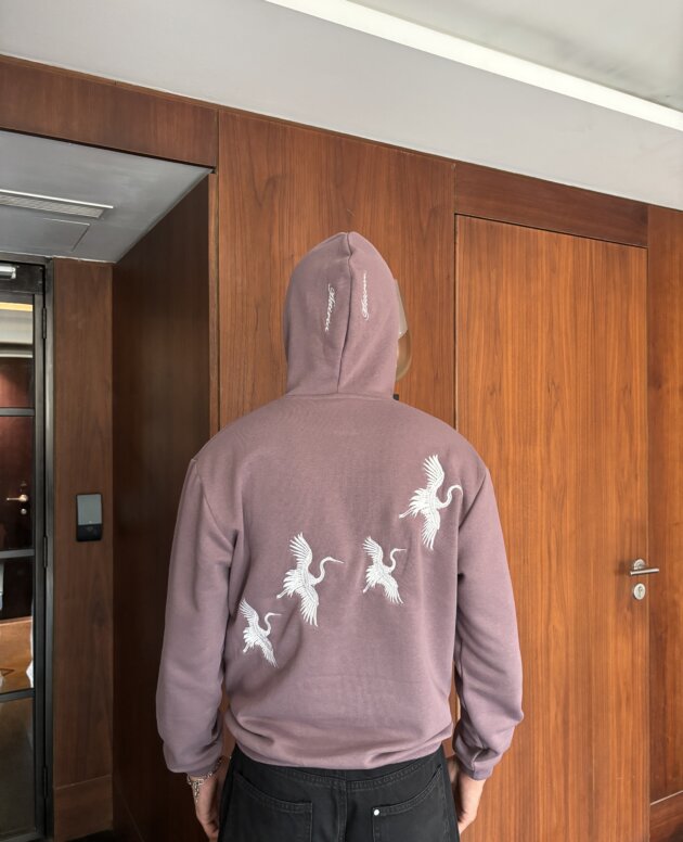 Feather Mauve Hoodie